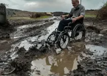 homem em cadeira de rodas