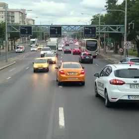 trânsito na Estrada da Vitória