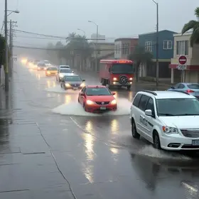 forte chuva