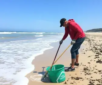 ações de limpeza e preservação das praias